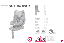 CONCORD ULTIMAX ISOFIX Manuel utilisateur
