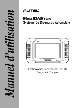 Autel MaxiDAS DS708 Manuel utilisateur