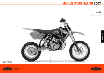 Manuel du propriétaire | KTM 65 SX Manuel utilisateur | Fixfr