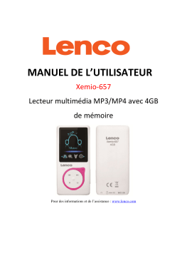 Lenco Xemio-657 Manuel utilisateur