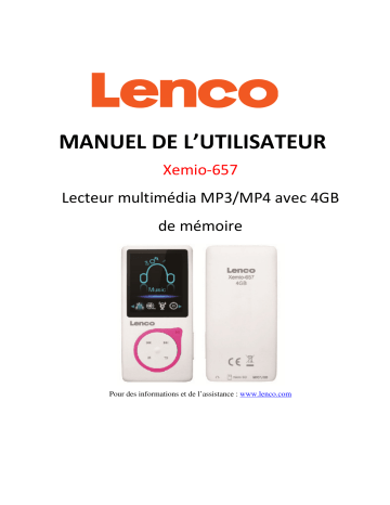 Manuel du propriétaire | Lenco Xemio-657 Manuel utilisateur | Fixfr