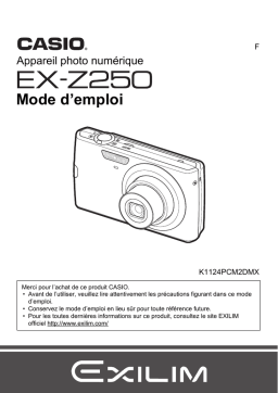 Casio EX-Z250 Manuel utilisateur