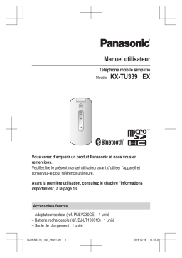 Panasonic TU339 Manuel utilisateur