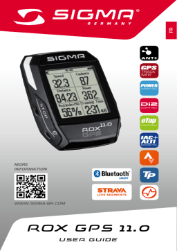 SIGMA SPORT ROX 11.0 GPS Manuel utilisateur