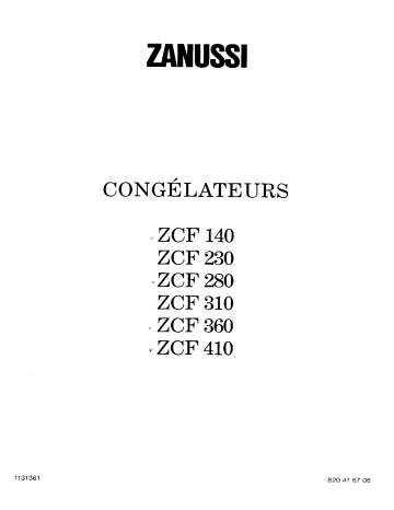 Kelvinator ZCF230 Manuel utilisateur | Fixfr