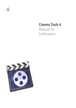 Apple Cinema Tools 4 Manuel utilisateur