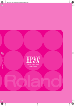Roland HP307-SB Manuel utilisateur