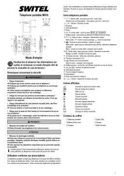 SWITEL M190 Manuel utilisateur