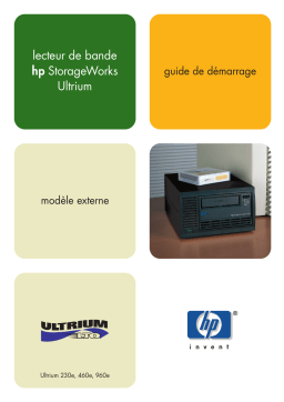 HP STORAGEWORKS ULTRIUM 960 TAPE DRIVE Manuel utilisateur