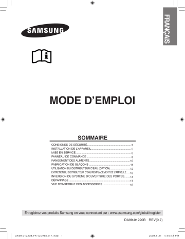 Manuel du propriétaire | Samsung RL38EC Manuel utilisateur | Fixfr