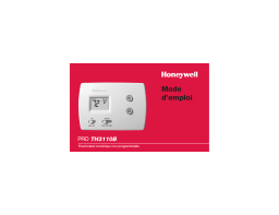 Honeywell TH3110B Manuel utilisateur