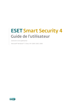 ESET SMART SECURITY 4 Manuel utilisateur