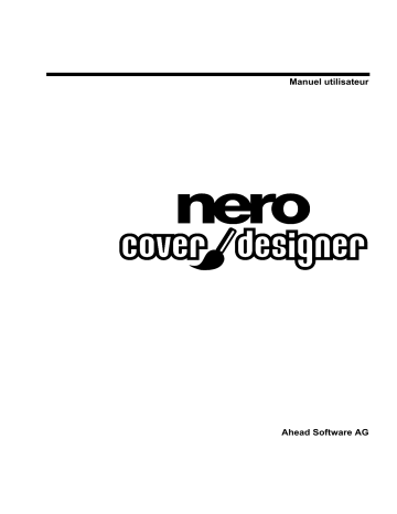 Manuel du propriétaire | Nero NERO COVER DESIGNER Manuel utilisateur | Fixfr