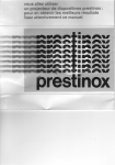 PRESTINOX 724 AFT Manuel utilisateur