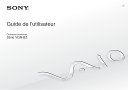 Sony VAIO VGN-BZ21XN Manuel utilisateur