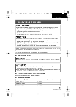 Panasonic HC X1 Mode d'emploi