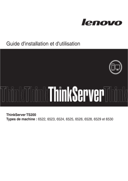 Lenovo ThinkServer TS200 Manuel utilisateur