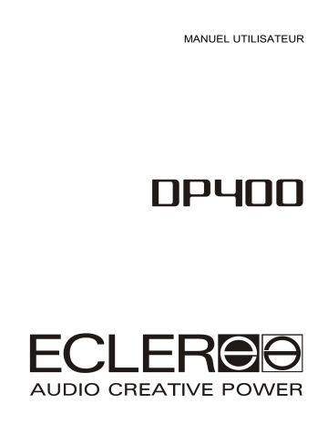 Ecler DP400 Manuel utilisateur | Fixfr