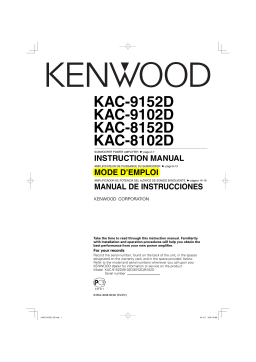 Kenwood KAC-8152D Manuel utilisateur