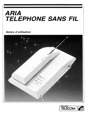 Manuel du propriétaire | FRANCE TELECOM ARIA TELEPHONE SF Manuel utilisateur | Fixfr