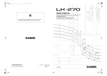 Manuel du propriétaire | Casio LK-270 Manuel utilisateur | Fixfr