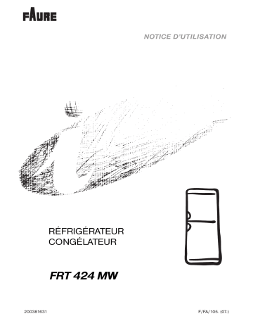 Manuel du propriétaire | Faure FRT424MW Manuel utilisateur | Fixfr