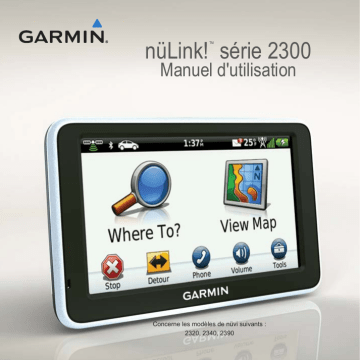 nüLink 2320 | nüLink 2340 | Garmin nüLink 2390 Manuel utilisateur | Fixfr