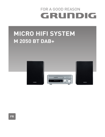 Manuel du propriétaire | Grundig M2050BT Manuel utilisateur | Fixfr