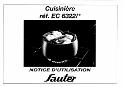 sauter EC6322 Manuel utilisateur