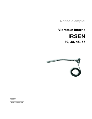 IRSEN45/115Laser | IRSEN58/042GV | IRSEN58/042 | IRSEN30/042 | IRSEN45/042 | Wacker Neuson IRSEN38/042 High Frequency Internal Vibrator Manuel utilisateur | Fixfr