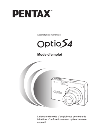 Pentax Série Optio S4 Mode d'emploi | Fixfr