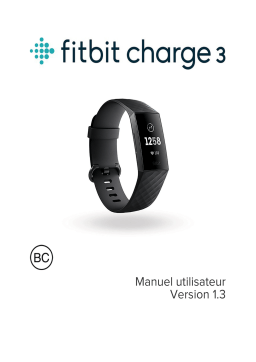 Fitbit Charge 3 Manuel utilisateur
