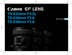 Canon EF TS-E90 Manuel utilisateur