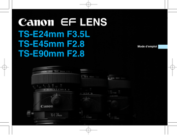 Manuel du propriétaire | Canon EF TS-E90 Manuel utilisateur | Fixfr