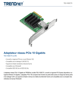 Trendnet RB-TEG-10GECTX 10 Gigabit PCIe Network Adapter Fiche technique