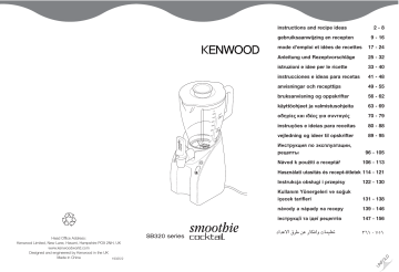 Manuel du propriétaire | Kenwood BLX750WH BLENDER KMIX Manuel utilisateur | Fixfr