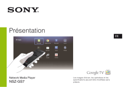 Sony NSZ-GS7 Manuel utilisateur