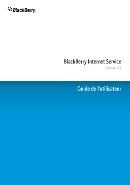 Blackberry INTERNET SERVICE 3.2 Manuel utilisateur