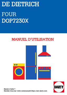 De Dietrich DOP7210X Manuel utilisateur