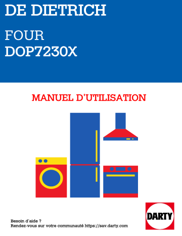Manuel du propriétaire | De Dietrich DOP7210X Manuel utilisateur | Fixfr