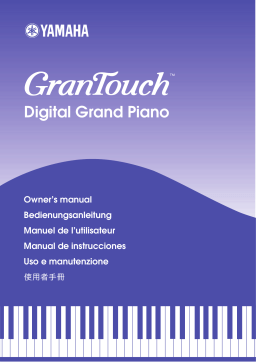 Yamaha GranTouch Digital Grand Piano Manuel utilisateur