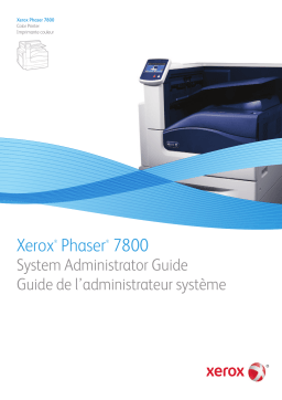 Xerox Phaser 7800 Manuel utilisateur