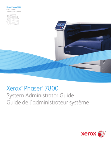 Manuel du propriétaire | Xerox Phaser 7800 Manuel utilisateur | Fixfr