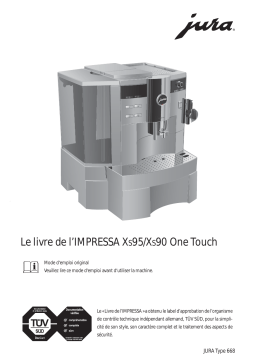 Jura XS90 ONE TOUCH Manuel utilisateur