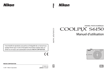 Mode d'emploi | Nikon Coolpix S6150 Manuel utilisateur | Fixfr