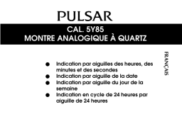 Pulsar 5Y85 Manuel utilisateur