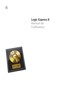 Apple Logic Express 8 Manuel utilisateur