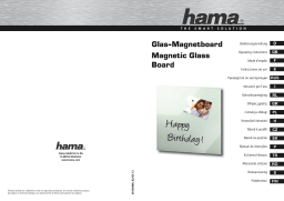 Hama 00100982 "Belmuro" Magnetic Glass Board, 30 x 30 cm, espresso Manuel utilisateur