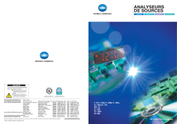 KONICA CS-100A Manuel utilisateur