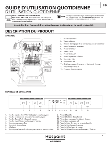 Manuel du propriétaire | Hotpoint LTF8M124EU Manuel utilisateur | Fixfr